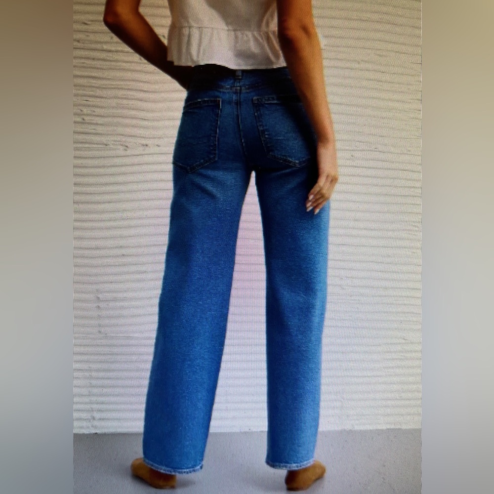 MISSES AMERICAN EAGLE HIGH WAISTED STOVEPIPE JEANS SIZE 6 NWT! - Picture 2 of 8
